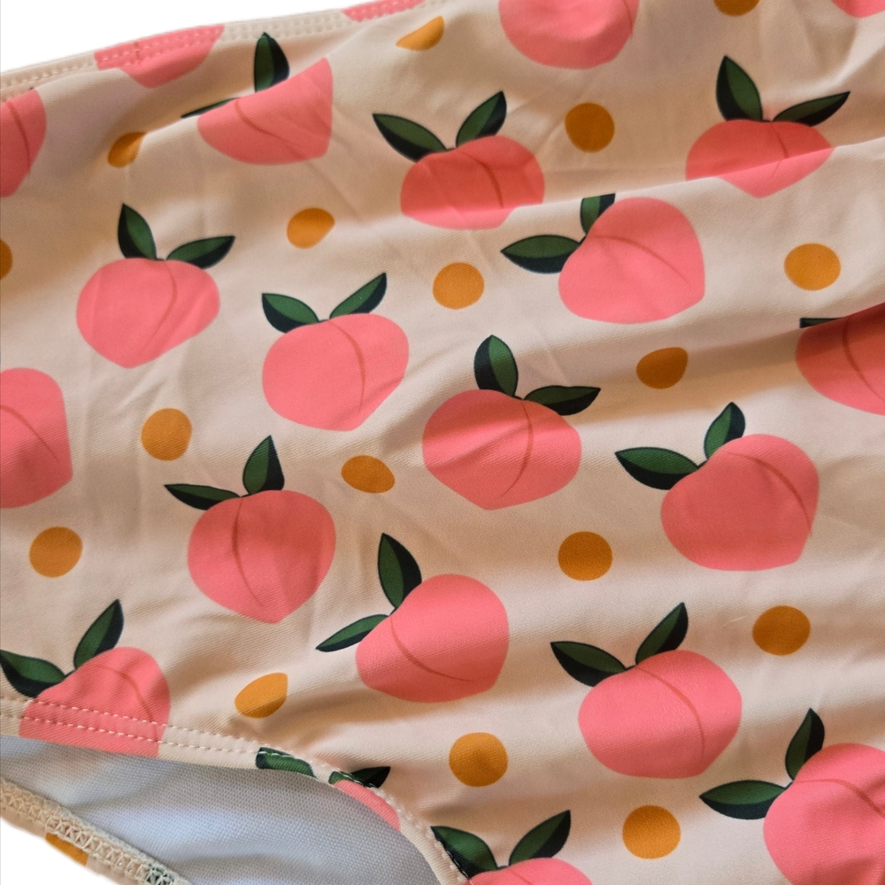 Peach Patterned Bikini Set - Picture 3 of 3